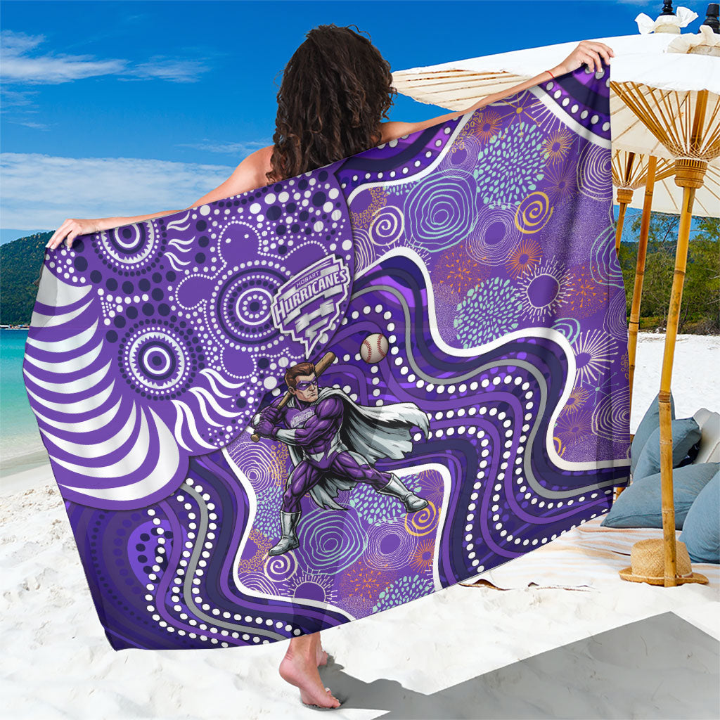 Hobart Hurricanes Sarong Indigenous Dot Art Superhero Batter Tribal Pattern