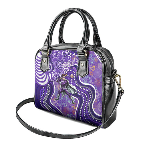 Hobart Hurricanes Shoulder Handbag Indigenous Dot Art Superhero Batter Tribal Pattern
