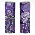 Hobart Hurricanes Skinny Tumbler Indigenous Dot Art Superhero Batter Tribal Pattern