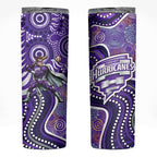 Hobart Hurricanes Skinny Tumbler Indigenous Dot Art Superhero Batter Tribal Pattern