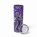 Hobart Hurricanes Skinny Tumbler Indigenous Dot Art Superhero Batter Tribal Pattern