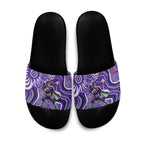 Hobart Hurricanes Slide Sandals Indigenous Dot Art Superhero Batter Tribal Pattern