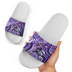 Hobart Hurricanes Slide Sandals Indigenous Dot Art Superhero Batter Tribal Pattern