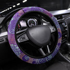 Hobart Hurricanes Steering Wheel Cover Indigenous Dot Art Superhero Batter Tribal Pattern