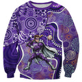 Hobart Hurricanes Sweatshirt Indigenous Dot Art Superhero Batter Tribal Pattern