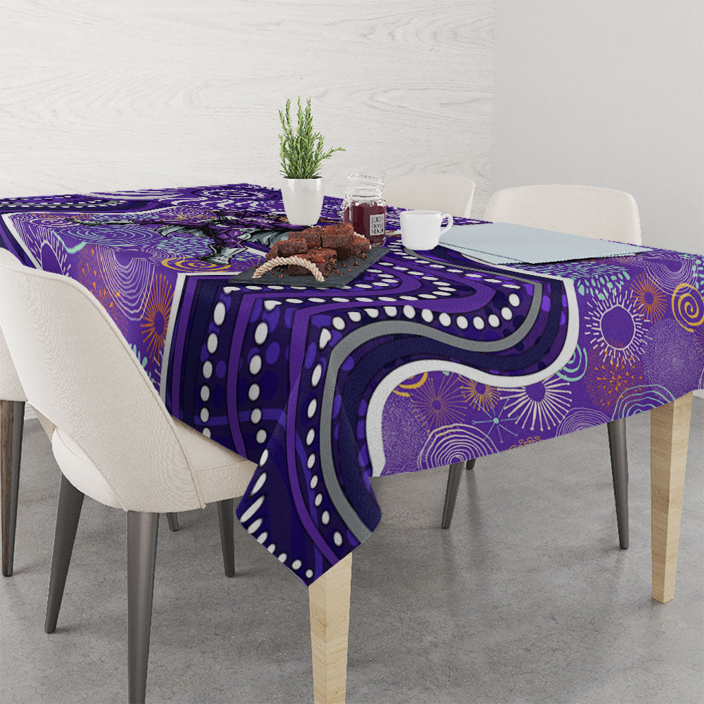 Hobart Hurricanes Tablecloth Indigenous Dot Art Superhero Batter Tribal Pattern