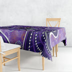Hobart Hurricanes Tablecloth Indigenous Dot Art Superhero Batter Tribal Pattern