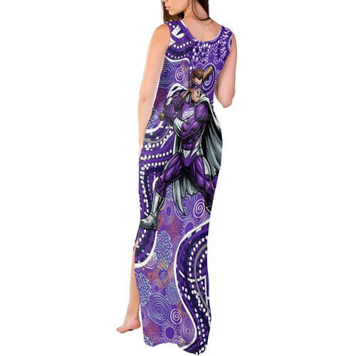 Hobart Hurricanes Tank Maxi Dress Indigenous Dot Art Superhero Batter Tribal Pattern