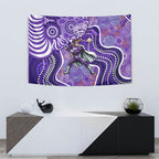 Hobart Hurricanes Tapestry Indigenous Dot Art Superhero Batter Tribal Pattern