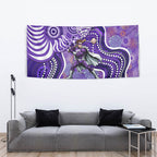 Hobart Hurricanes Tapestry Indigenous Dot Art Superhero Batter Tribal Pattern
