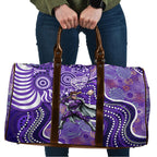 Hobart Hurricanes Travel Bag Indigenous Dot Art Superhero Batter Tribal Pattern