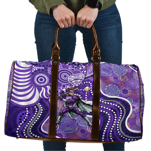 Hobart Hurricanes Travel Bag Indigenous Dot Art Superhero Batter Tribal Pattern