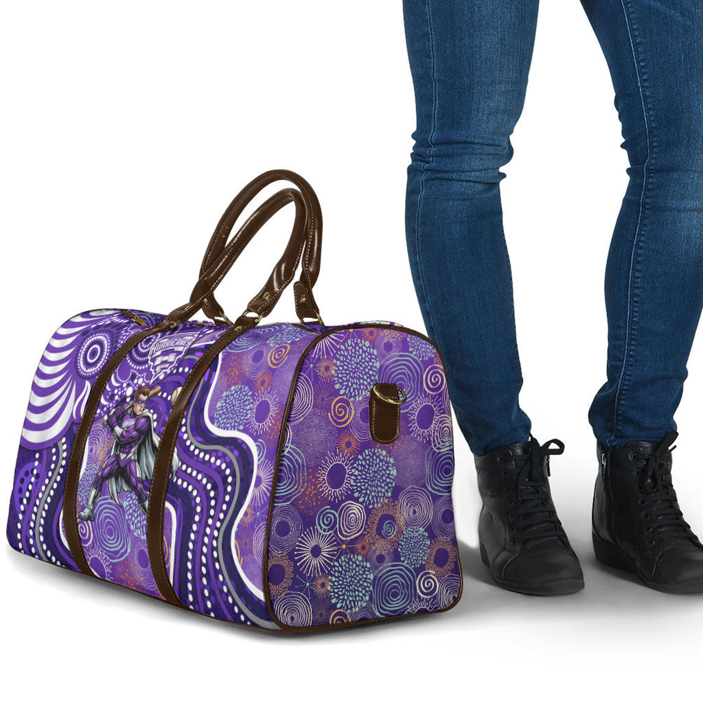 Hobart Hurricanes Travel Bag Indigenous Dot Art Superhero Batter Tribal Pattern