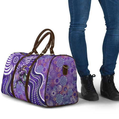 Hobart Hurricanes Travel Bag Indigenous Dot Art Superhero Batter Tribal Pattern
