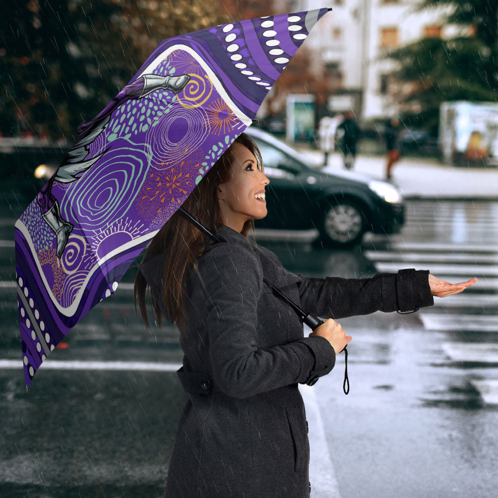 Hobart Hurricanes Umbrella Indigenous Dot Art Superhero Batter Tribal Pattern