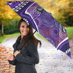 Hobart Hurricanes Umbrella Indigenous Dot Art Superhero Batter Tribal Pattern
