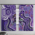 Hobart Hurricanes Window Curtain Indigenous Dot Art Superhero Batter Tribal Pattern