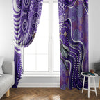 Hobart Hurricanes Window Curtain Indigenous Dot Art Superhero Batter Tribal Pattern