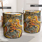 Perth Scorchers Laundry Basket Indigenous Dot Art Superhero Batter Tribal Pattern