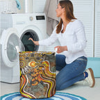 Perth Scorchers Laundry Basket Indigenous Dot Art Superhero Batter Tribal Pattern