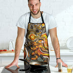 Perth Scorchers Apron Indigenous Dot Art Superhero Batter Tribal Pattern