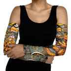 Perth Scorchers Arm Sleeves Indigenous Dot Art Superhero Batter Tribal Pattern