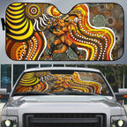 Perth Scorchers Auto Sun Shade Indigenous Dot Art Superhero Batter Tribal Pattern