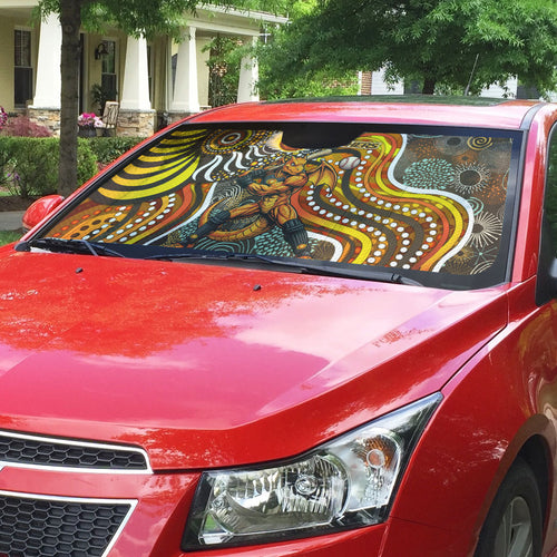 Perth Scorchers Auto Sun Shade Indigenous Dot Art Superhero Batter Tribal Pattern