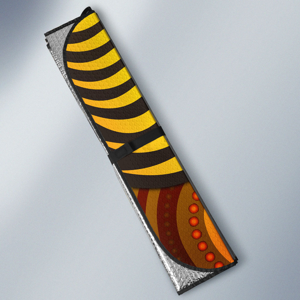 Perth Scorchers Auto Sun Shade Indigenous Dot Art Superhero Batter Tribal Pattern