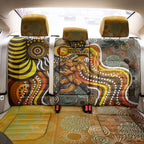 Perth Scorchers Back Car Seat Cover Indigenous Dot Art Superhero Batter Tribal Pattern