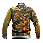Perth Scorchers Baseball Jacket Indigenous Dot Art Superhero Batter Tribal Pattern