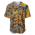 Perth Scorchers Baseball Jersey Indigenous Dot Art Superhero Batter Tribal Pattern