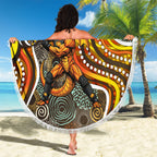 Perth Scorchers Beach Blanket Indigenous Dot Art Superhero Batter Tribal Pattern