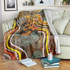 Perth Scorchers Blanket Indigenous Dot Art Superhero Batter Tribal Pattern
