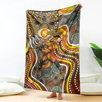 Perth Scorchers Blanket Indigenous Dot Art Superhero Batter Tribal Pattern