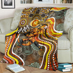 Perth Scorchers Blanket Indigenous Dot Art Superhero Batter Tribal Pattern
