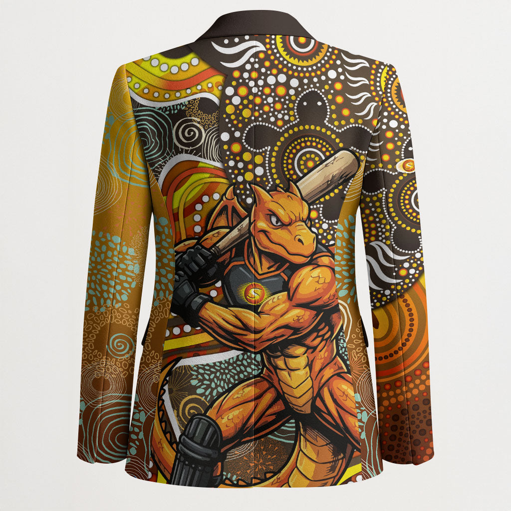 Perth Scorchers Blazer Indigenous Dot Art Superhero Batter Tribal Pattern
