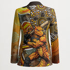 Perth Scorchers Blazer Indigenous Dot Art Superhero Batter Tribal Pattern