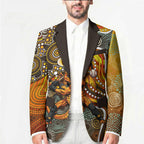 Perth Scorchers Blazer Indigenous Dot Art Superhero Batter Tribal Pattern