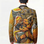 Perth Scorchers Blazer Indigenous Dot Art Superhero Batter Tribal Pattern
