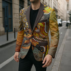 Perth Scorchers Blazer Indigenous Dot Art Superhero Batter Tribal Pattern