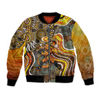 Perth Scorchers Bomber Jacket Indigenous Dot Art Superhero Batter Tribal Pattern