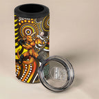 Perth Scorchers 4 in 1 Can Cooler Tumbler Indigenous Dot Art Superhero Batter Tribal Pattern