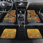 Perth Scorchers Car Mats Indigenous Dot Art Superhero Batter Tribal Pattern