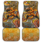 Perth Scorchers Car Mats Indigenous Dot Art Superhero Batter Tribal Pattern