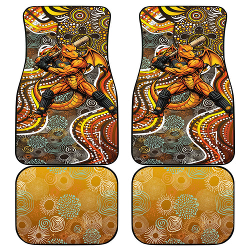 Perth Scorchers Car Mats Indigenous Dot Art Superhero Batter Tribal Pattern
