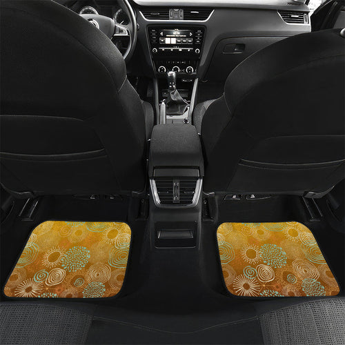 Perth Scorchers Car Mats Indigenous Dot Art Superhero Batter Tribal Pattern
