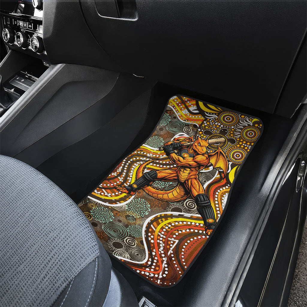 Perth Scorchers Car Mats Indigenous Dot Art Superhero Batter Tribal Pattern