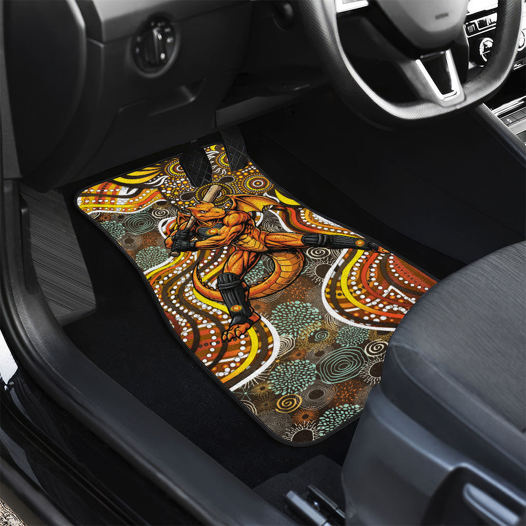 Perth Scorchers Car Mats Indigenous Dot Art Superhero Batter Tribal Pattern