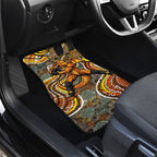 Perth Scorchers Car Mats Indigenous Dot Art Superhero Batter Tribal Pattern